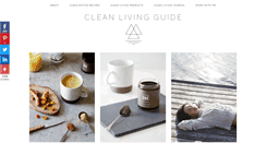 Desktop Screenshot of cleanlivingguide.com